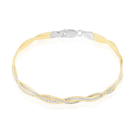 Damenarmband Zopfkette Silber 925 Vergoldet  - Armketten Damen | OROVIVO