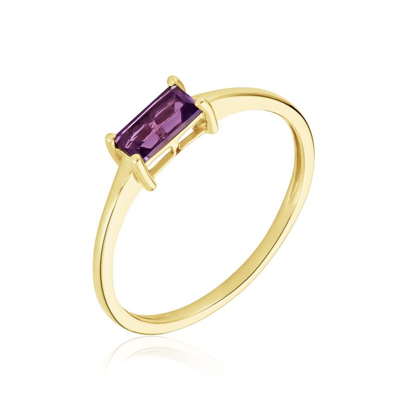 Bague Carmi Or Jaune Améthyste - Spannringe Damen | OROVIVO