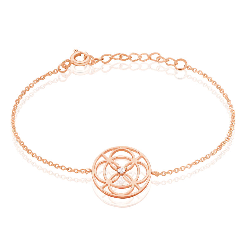 Bracelet Pelagia Argent Rose Cercle - Spannringe Damen | OROVIVO