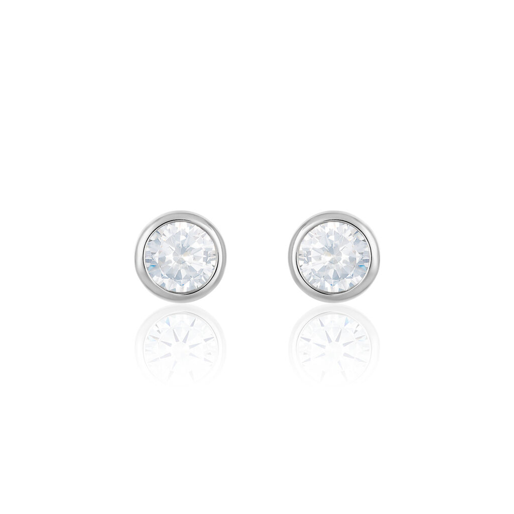 Damen Ohrstecker Silber 925 Zirkonia Driva 2  - Ohrstecker Damen | OROVIVO