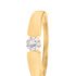 SANINA Damen Ring Gold 585 (14 Karat) Diamant Wei&szlig; 0,25 ct B 3,8 mm