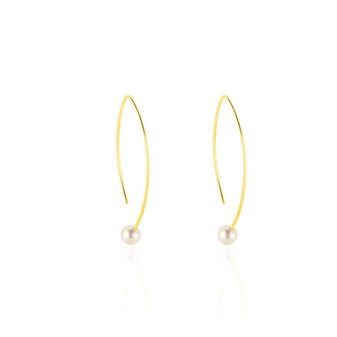 Damen Ohrhänger Lang Gold 375 Zuchtperlen - Ohrhänger Damen | OROVIVO