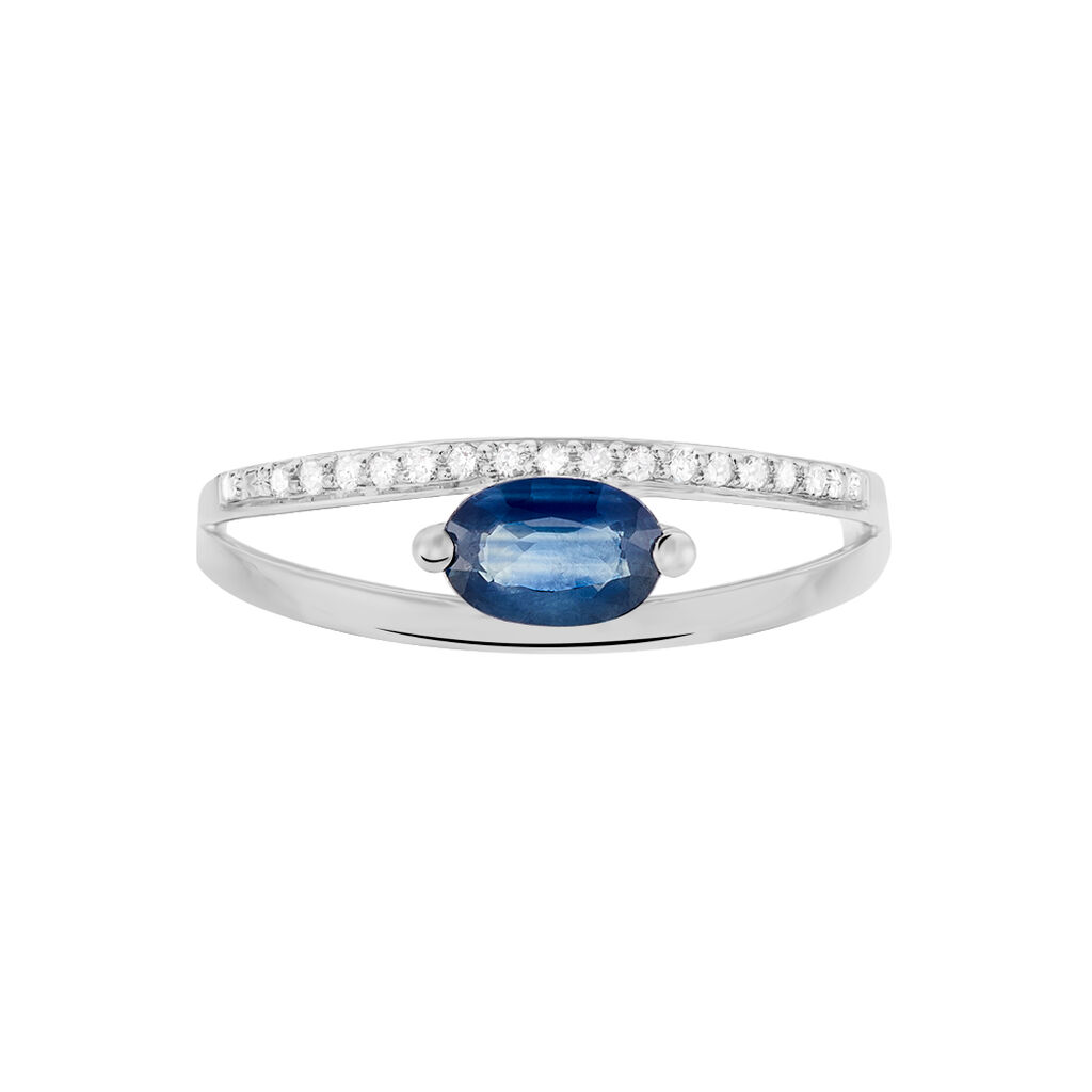 Damen Ring Weißgold 375 Saphir 0,58ct Alexa  - Hochzeitsringe Damen | OROVIVO