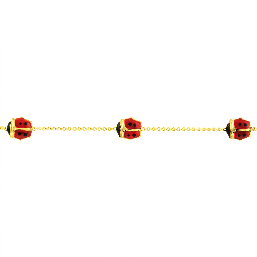Kinderarmband Gold 375 Marienkäfer - Armbänder mit Anhänger Kinder | OROVIVO