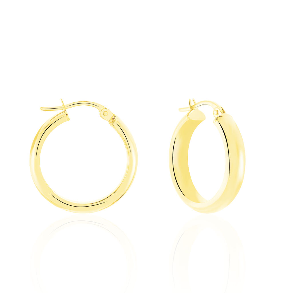 VICKIE Damen Creolen Gold 375 (9 Karat) B 4 mm