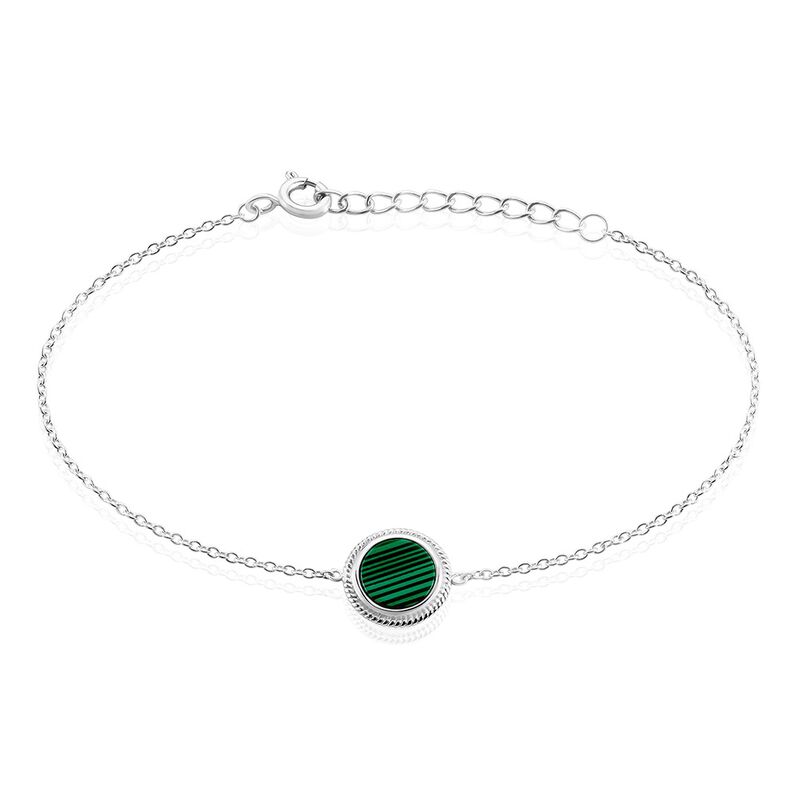 Bracelet Zea Argent Weiss Malachite - Spannringe Damen | OROVIVO