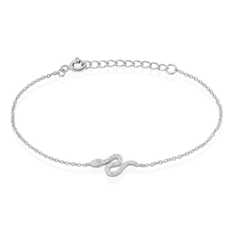 Bracelet Fyona Argent Blanc Oxyde De Zirconium - Spannringe Damen | OROVIVO