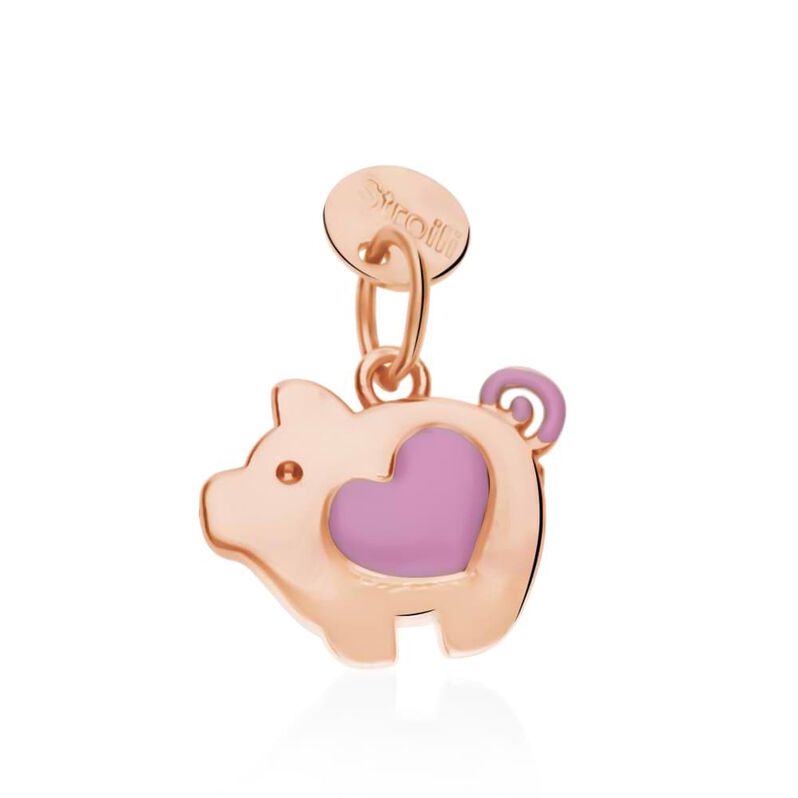 Pendente Love Beats Argento Rosa - Spannringe Damen | OROVIVO