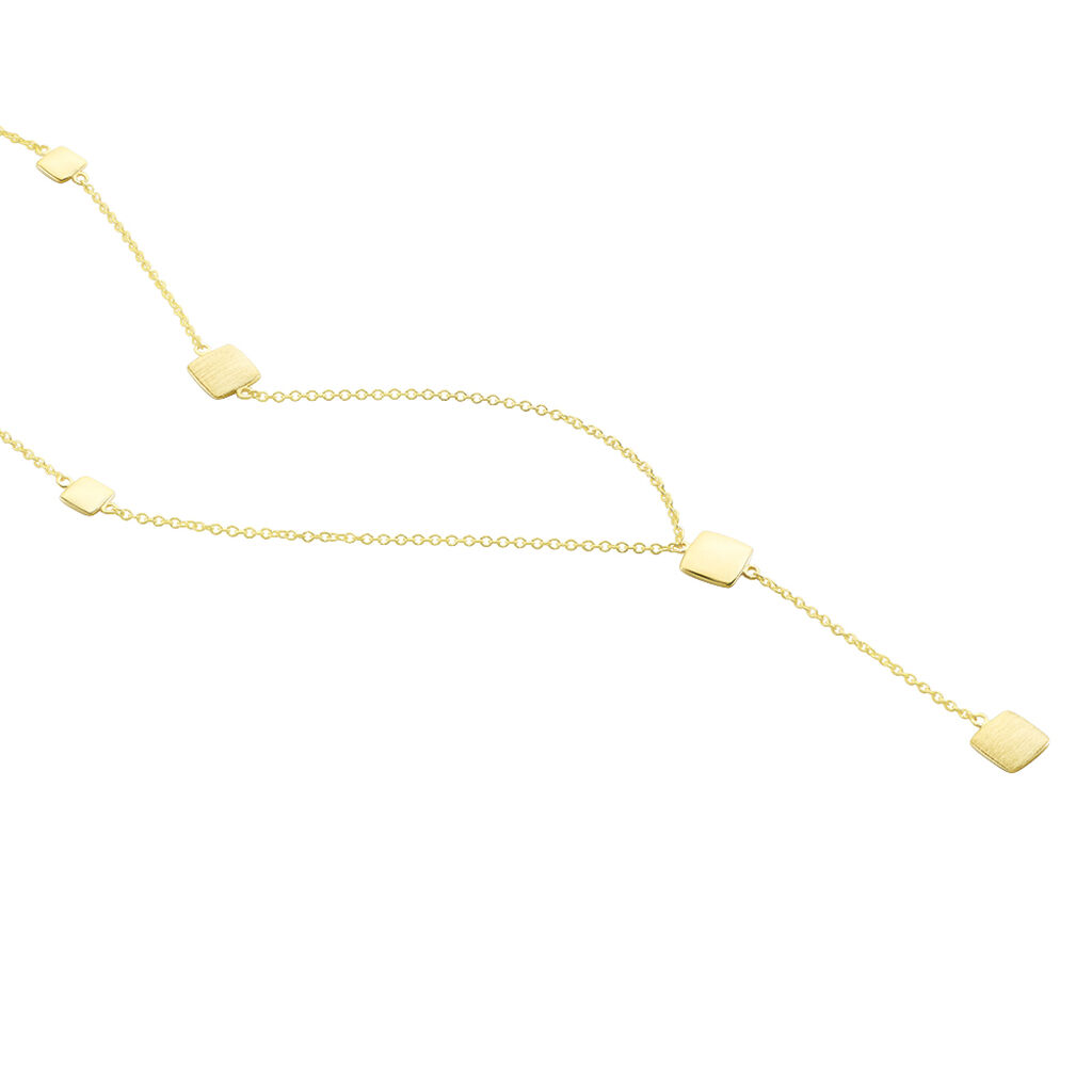 Damen Halskette Gold 375 matt poliert - Halsketten Damen | OROVIVO