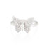 SUNA Damen Ring Silber 925 Zirkonia Weiß 0,34 ct Schmetterling