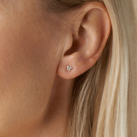 Ohrstecker Gold 375 Zirkonia Schmetterling - Ohrstecker Familie | OROVIVO