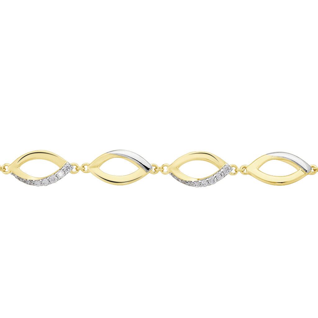 Damen Armkette Messing 18 Karat Vergoldet Bicolor Biwana - Armbänder Damen | OROVIVO