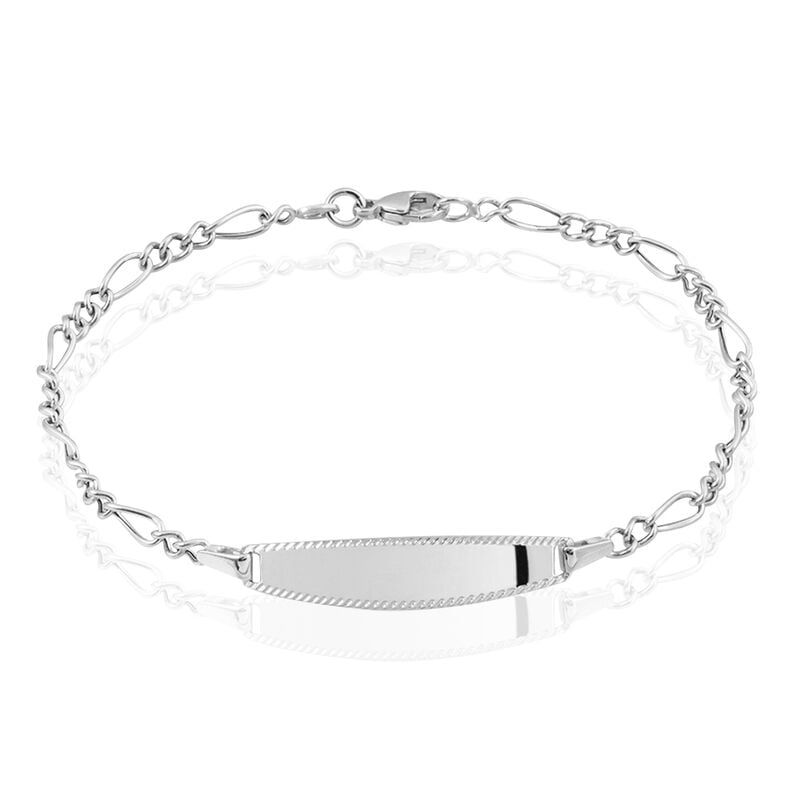 Bracelet Identité Bartolomee Or Blanc - Spannringe Kinder | OROVIVO