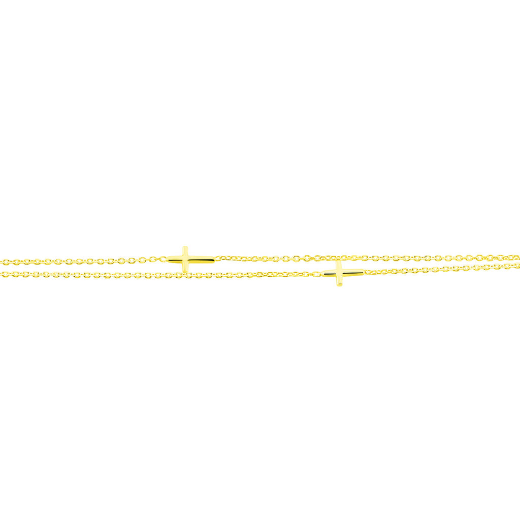Damenarmband Gold 375 Kreuz - Armbänder mit Anhänger Damen | OROVIVO