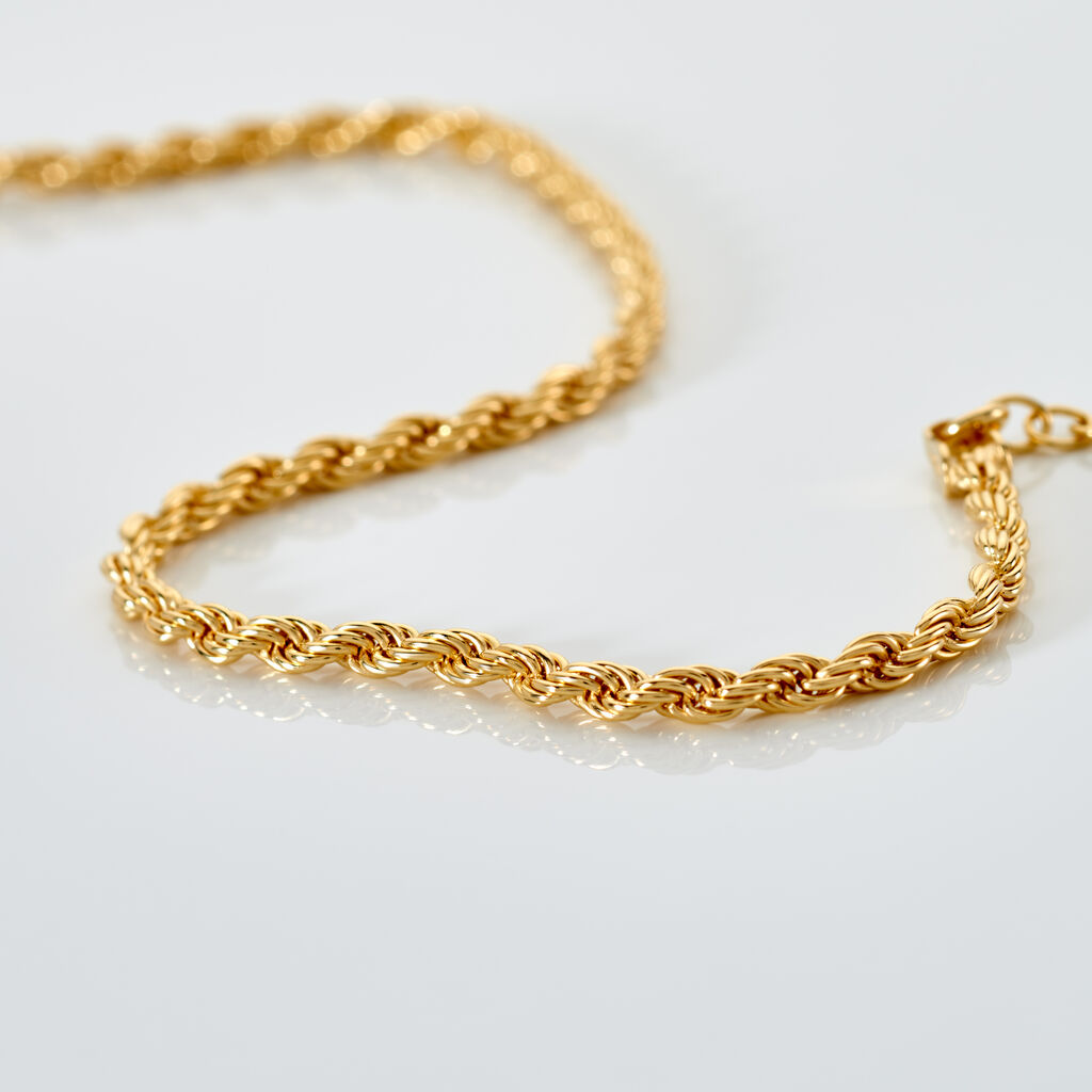 KOLETTE Damen Armband Silber vergoldet 925 B 2,6 mm