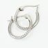 HOOPSA Damen Creolen Silber Silber 925 Zirkonia Wei&szlig; 0,58 ct B 22,6 mm