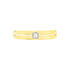 Vienna Damen Ring Gold 375 (9 Karat) Diamant Weiß 0,03 ct Viereck B 5 mm