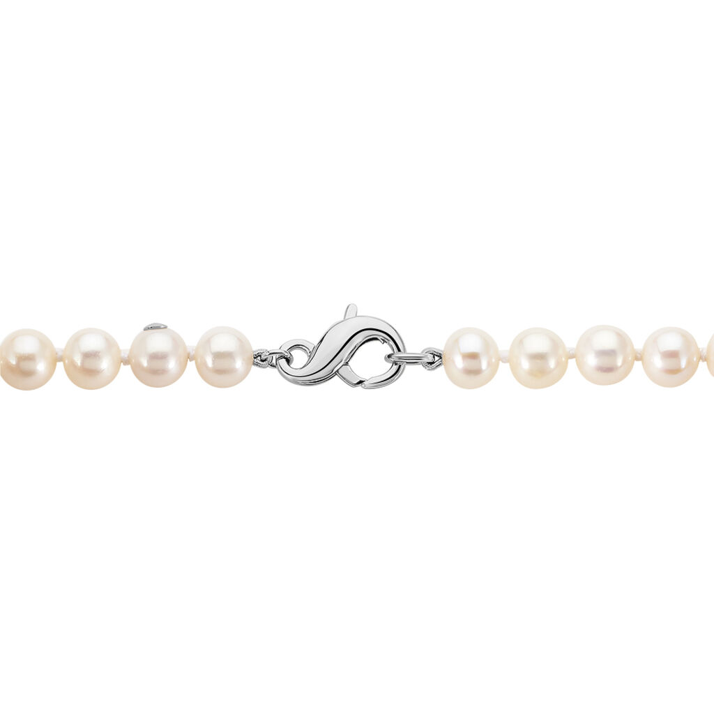 Damen Collier Silber 925 Zuchtperlen 6-7mm - Halsketten Damen | OROVIVO