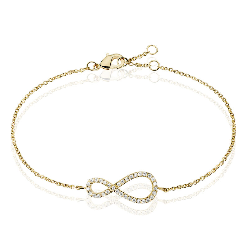 Bracelet Plaqué Or Et Oxyde - Spannringe Damen | OROVIVO
