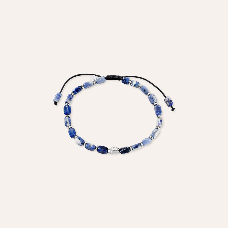 Bracciale Man Code Acciaio Sodalite - Spannringe Herren | OROVIVO