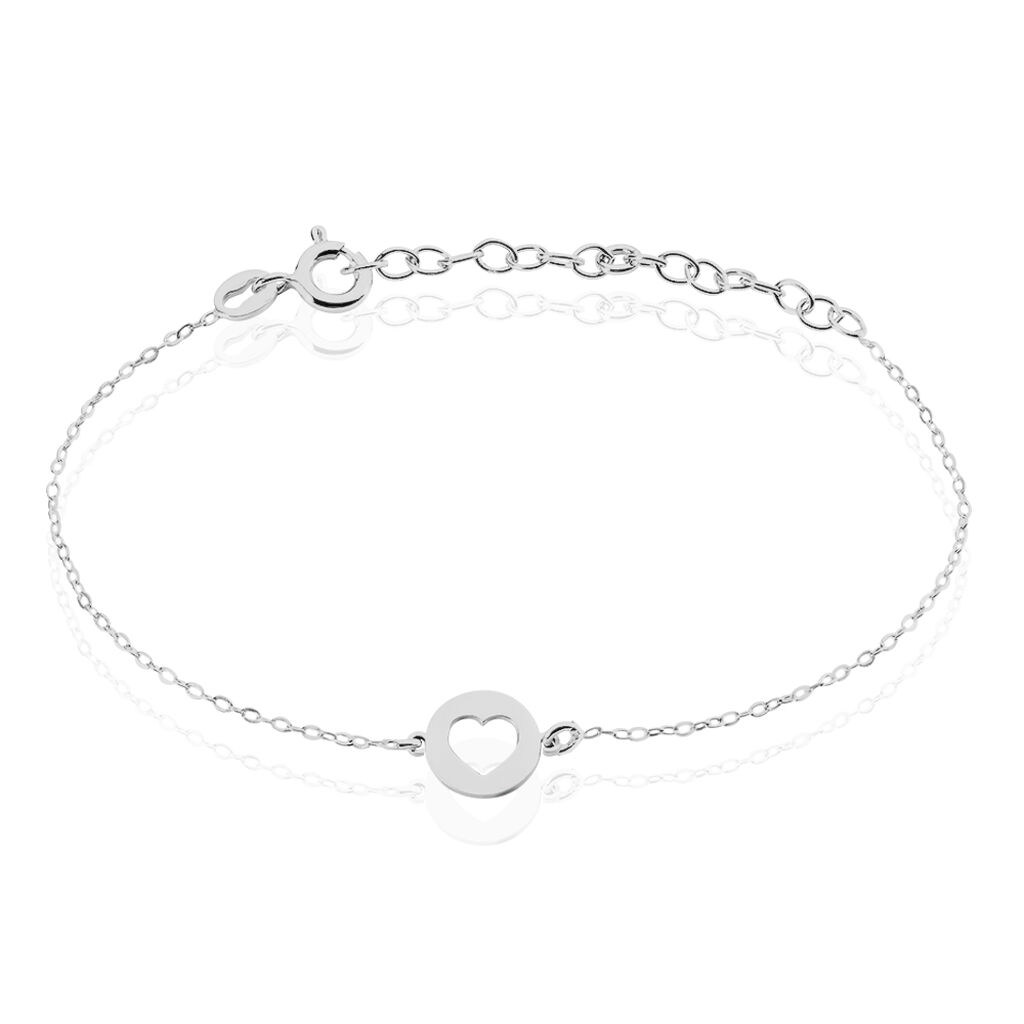 ELENZA 1 Damen Armband Silber 925 Herz, Armband ohne Stein
