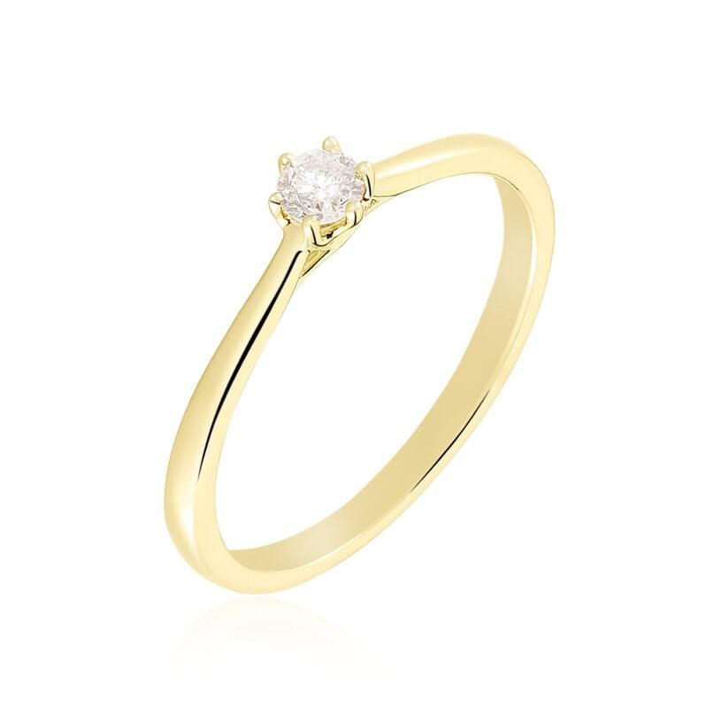 Bague Samantha Or Jaune Diamant - Spannringe Damen | OROVIVO
