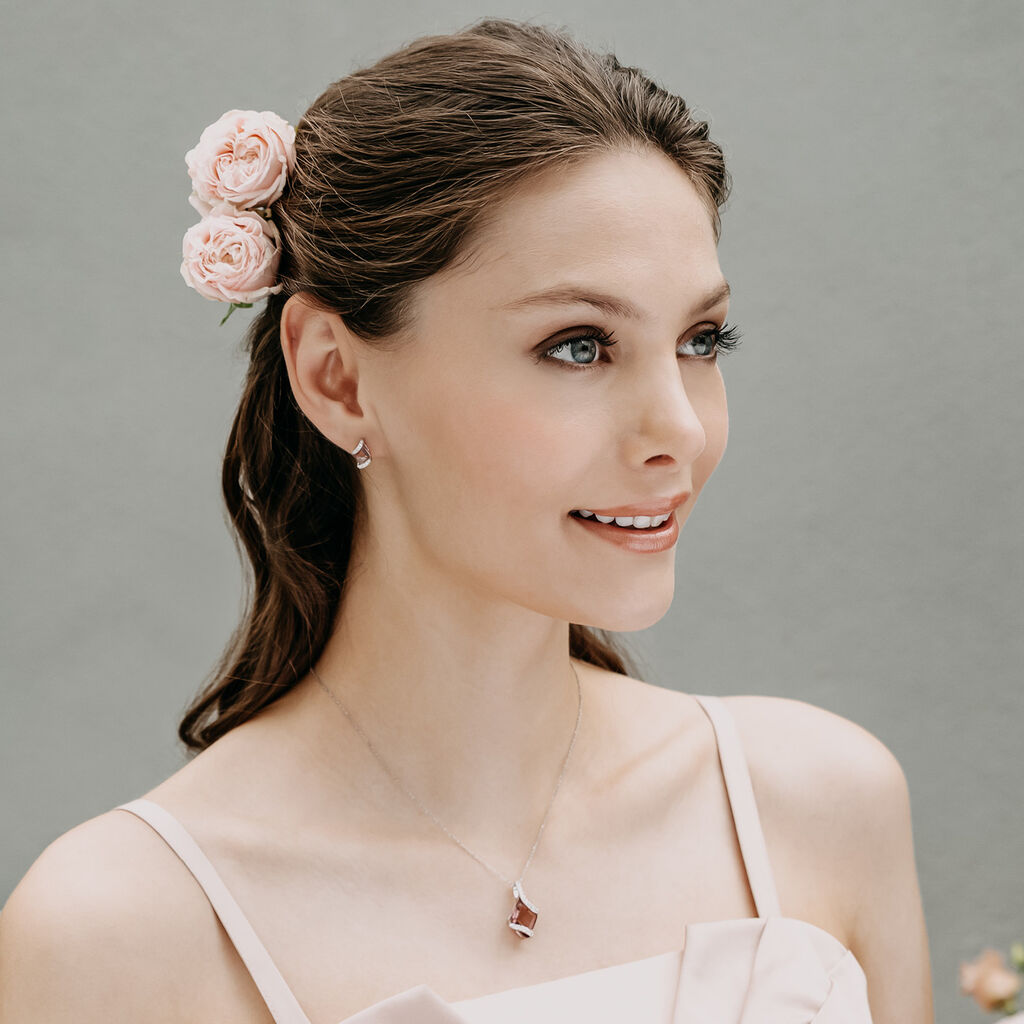 Damen Ohrstecker Silber 925 Rosé Vergoldet - Ohrstecker Damen | OROVIVO