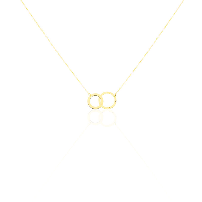 Damen Collier Gold 375 (9 Karat) Doppelkreis - Halsketten Damen | OROVIVO