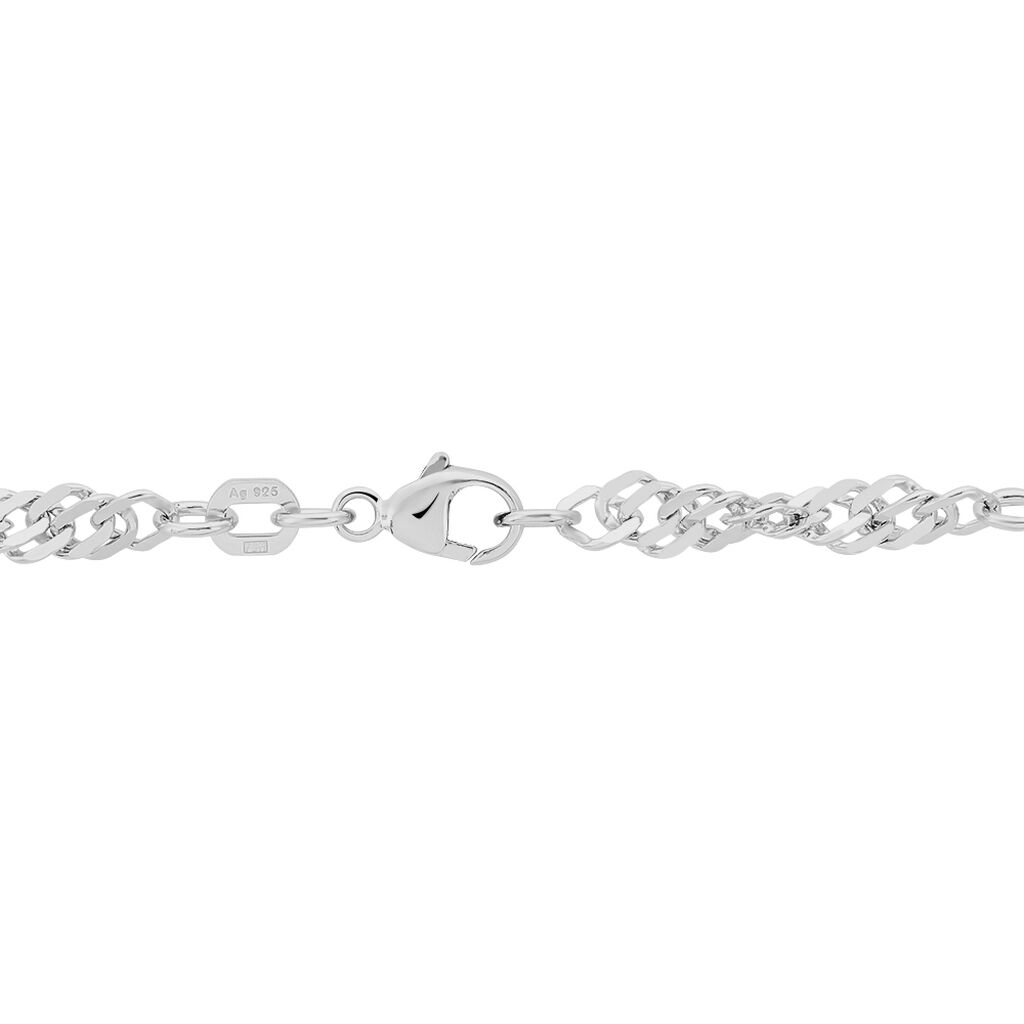 SINGAPUR S ID Damen ID Armband Silber 925 Rechteckig B 1 mm