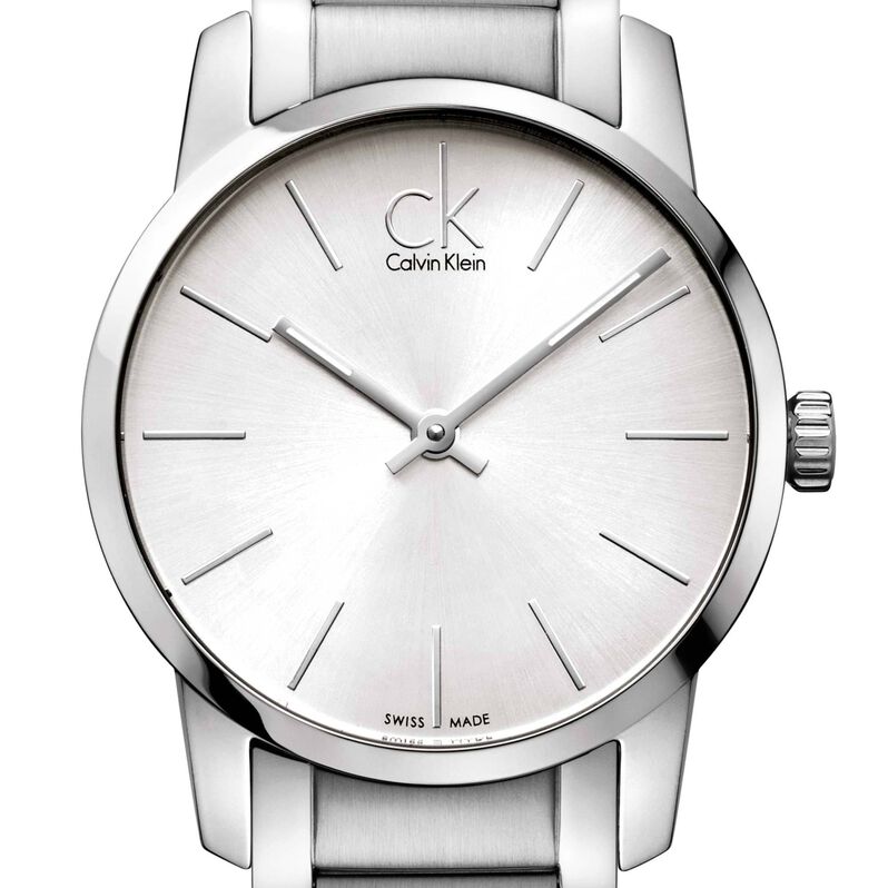 Orologio Donna Calvin Klein City quadrante argento K2G23126 (FP)-RE21 - Spannringe Damen | OROVIVO