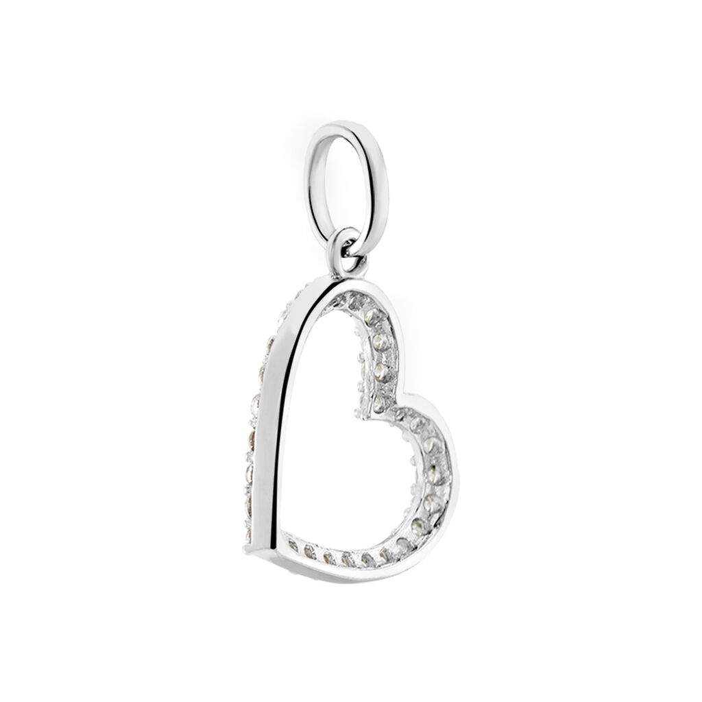 Anh&auml;nger Wei&szlig;gold 375 Herz