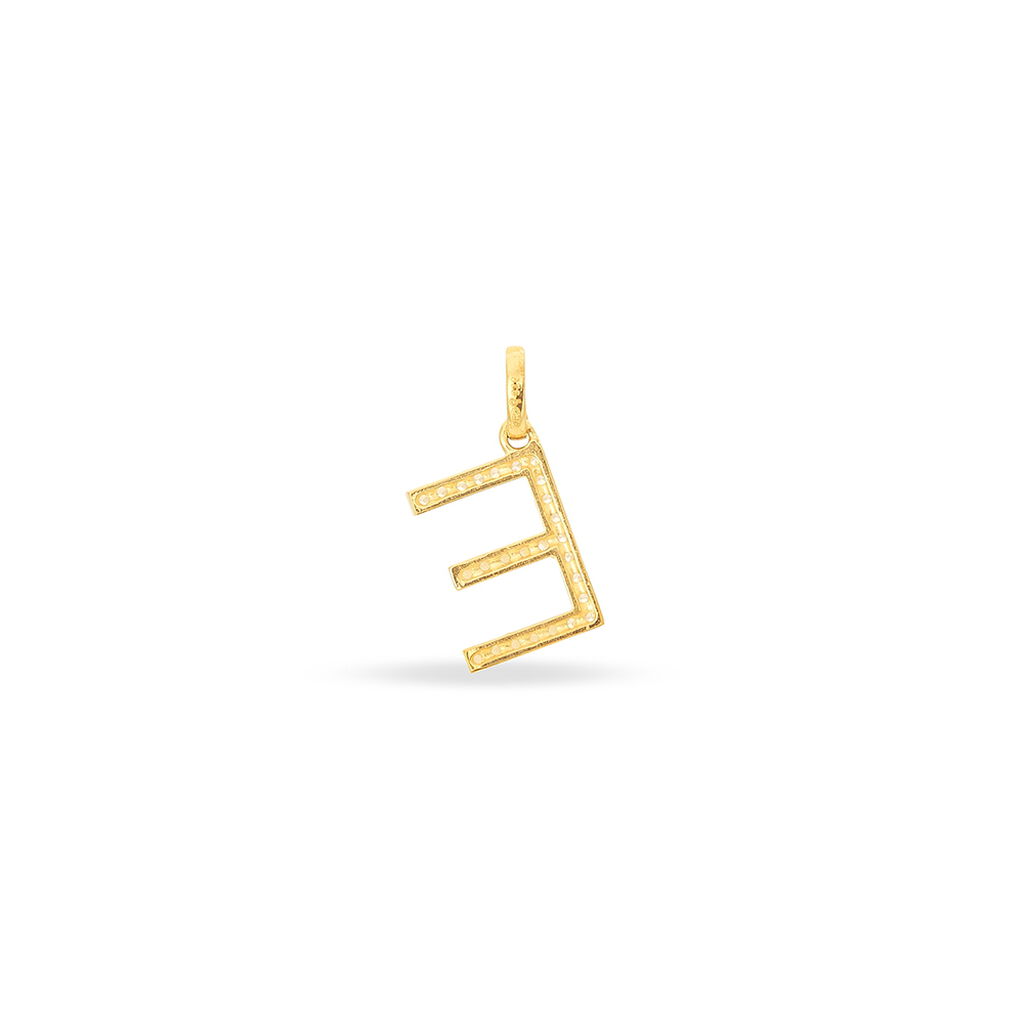 Anhänger Gold 375 Zirkonia Buchstabe E - Schmuckanhänger Familie | OROVIVO