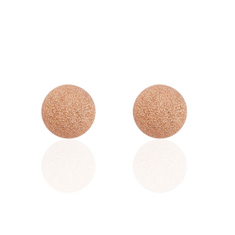 Damenohrhänger Silber 925 Rosé Vergoldet 8mm - Ohrstecker Damen | OROVIVO