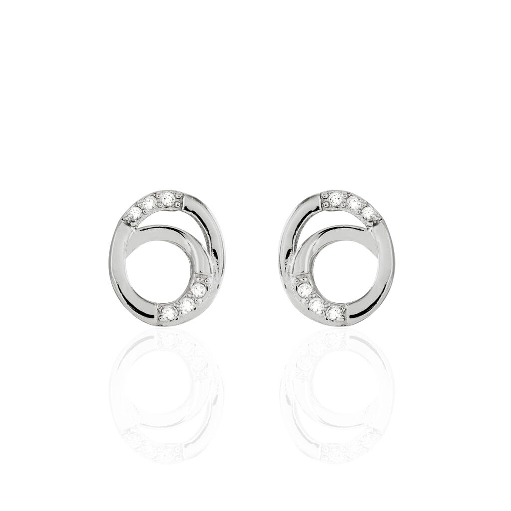 Damen Ohrstecker Silber 925 Zirkonia  - Ohrstecker Damen | OROVIVO