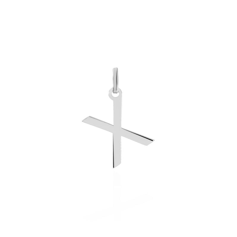 Pendentif Or Weiss  Faviola Lettre X - Spannringe Familie | OROVIVO