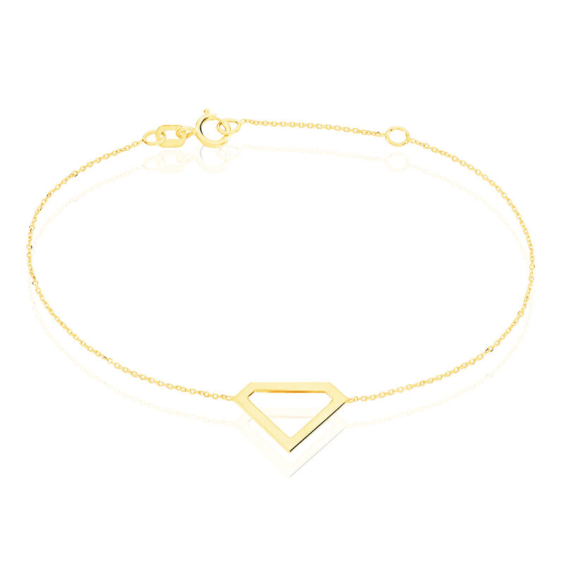 Bracelet Graphic Chic Or Jaune Diamant - Spannringe Damen | OROVIVO