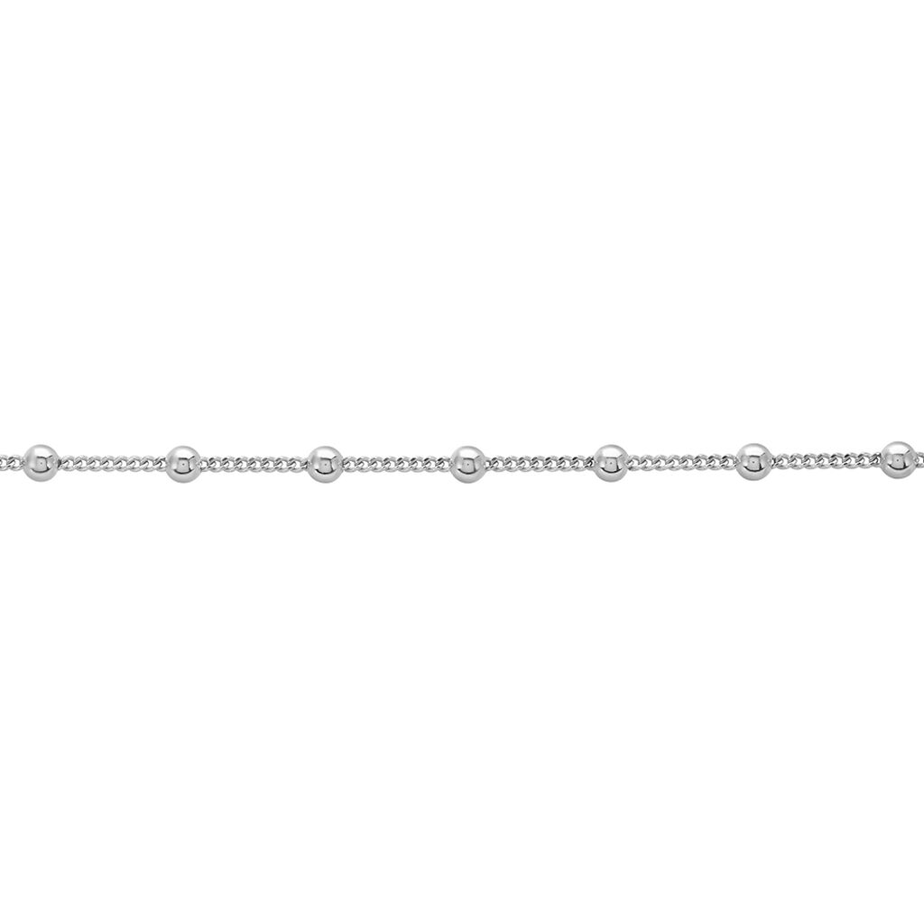 MINIA Damen Fu&szlig;kette Silber 925 Ball