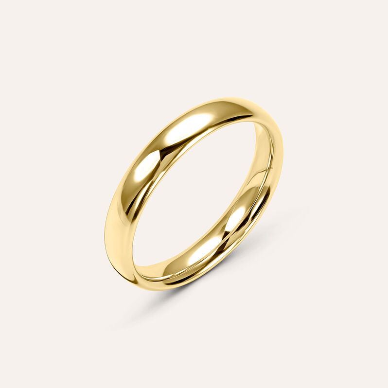 Fede Comoda Leggera 3.5 mm Oro Giallo - Spannringe Unisex | OROVIVO