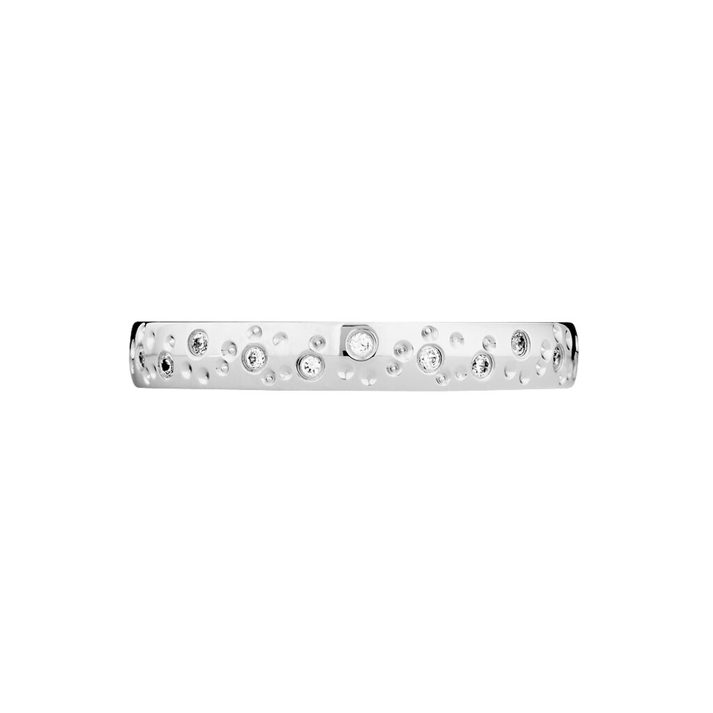 Alliance Fantaisie Or Blanc Diamant - Spannringe Unisex | OROVIVO
