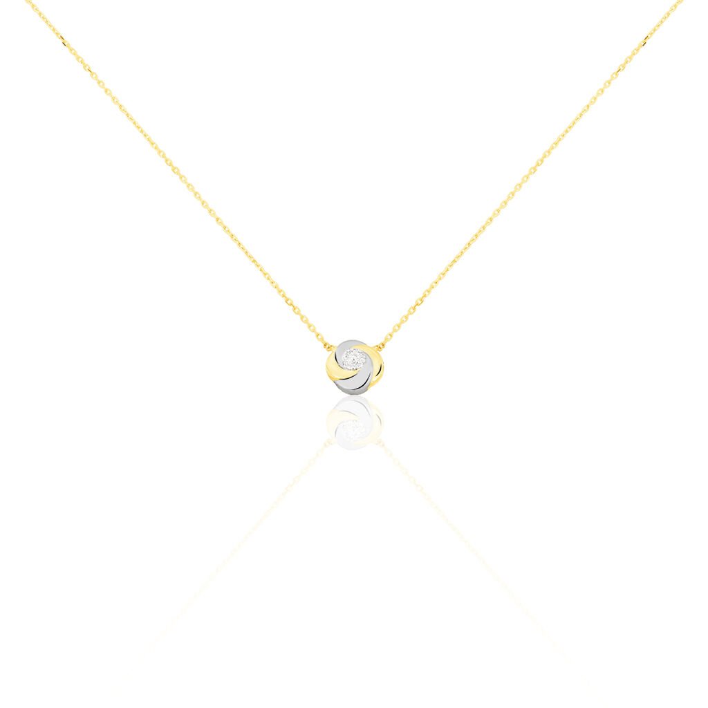 Collier Or Bicolore Andresia Tourbillon - Spannringe Damen | OROVIVO