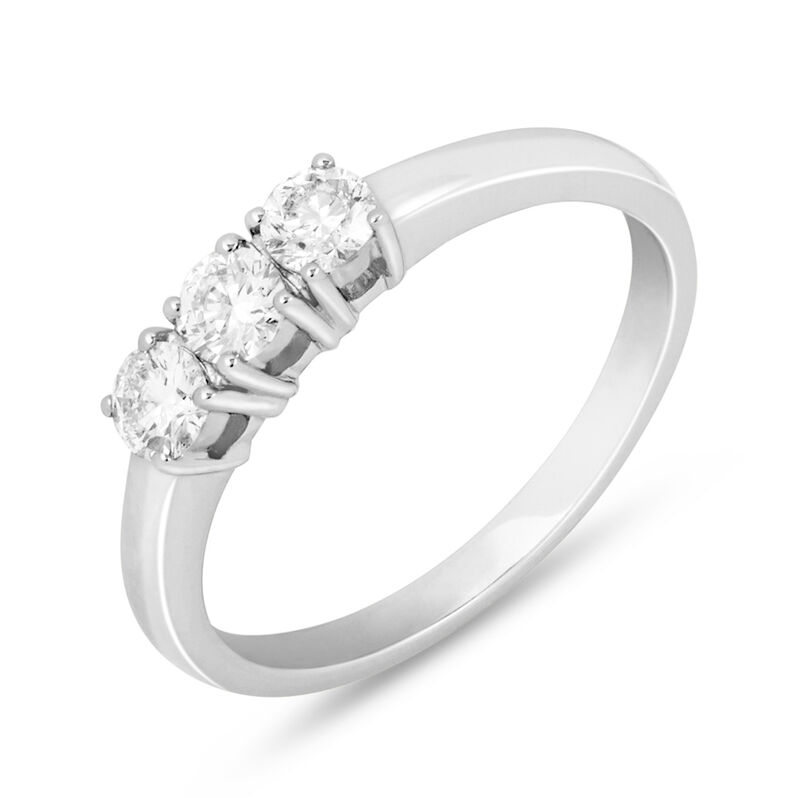 Anello Trilogy Firmamenti Oro Bianco Diamante - Spannringe Damen | OROVIVO