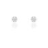 LIDIA 1 Damen Ohrstecker Wei&szlig;gold 375 (9 Karat) Zirkonia Wei&szlig; Blume