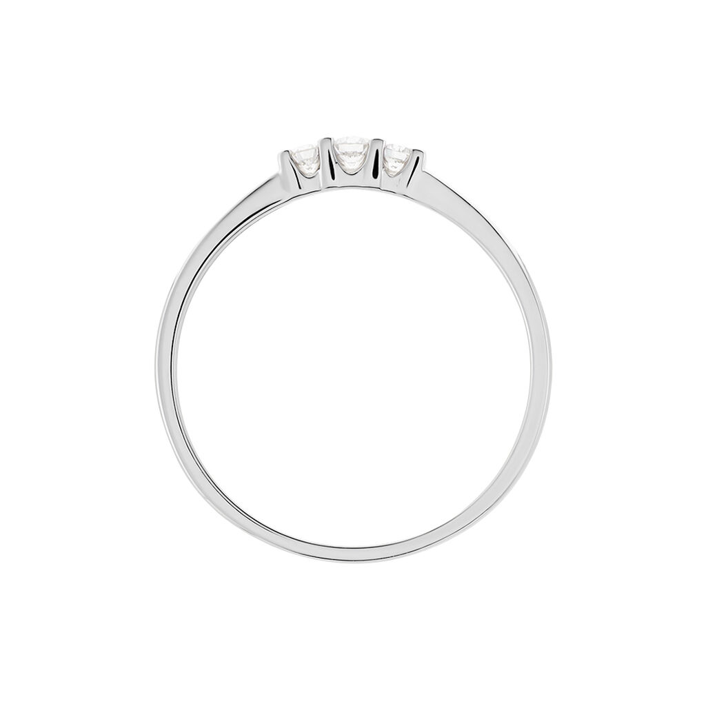 Damen Ring Weißgold 375 Diamant 0,11ct Sabina 1  - Verlobungsringe Damen | OROVIVO