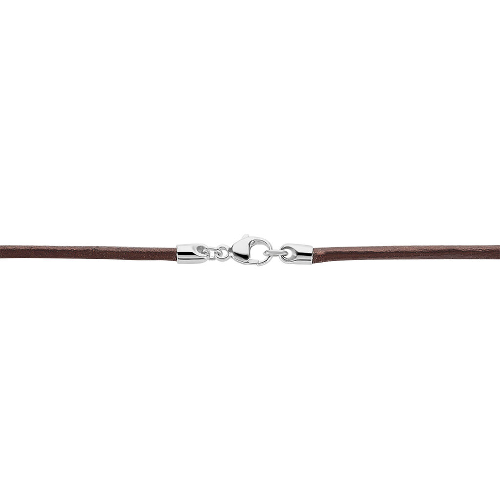 Lederkette Silber 925  - Halsketten Damen | OROVIVO