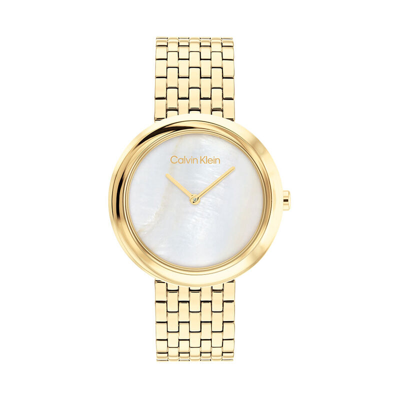 Montre Calvin Klein Twisted Bezel Weiss - Spannringe Damen | OROVIVO