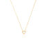 AMARI Damen Collier Gold 375 (9 Karat) Synthetischer Diamant Wei&szlig; 0,020 ct Herz