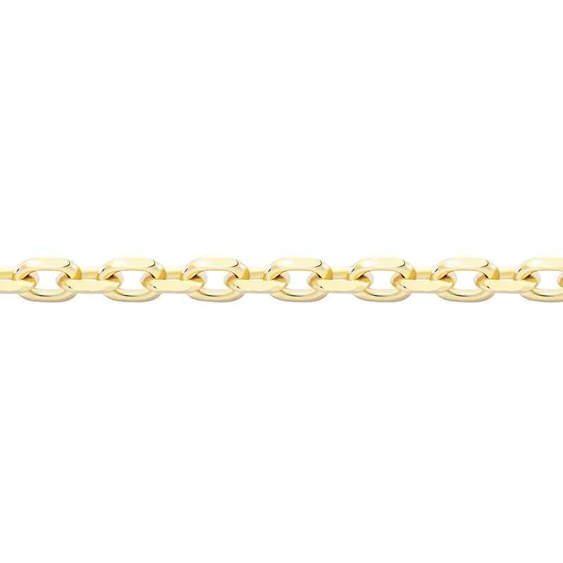 Unisex Ankerkette Gold 375 Diamantiert  - Halsketten Unisex | OROVIVO