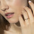 Illusion Damen Ring Gold 375 (9 Karat) Diamant Wei&szlig; 0,08 ct