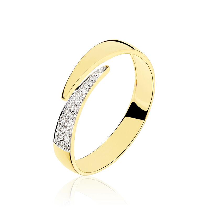 Bague Lyuba Or Jaune Diamant - Spannringe Damen | OROVIVO