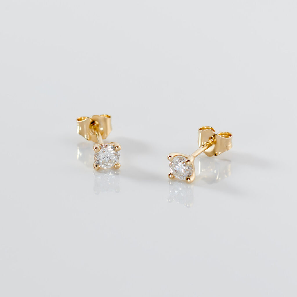VICTORIA Damen Ohrstecker Gold 585 (14 Karat) Diamant Wei&szlig; 0,52 ct